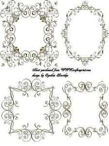 6x6 Gold Frames