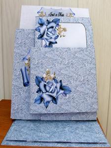 Blue Rose Stationery Easel