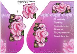 Pink Rose Tear Drop