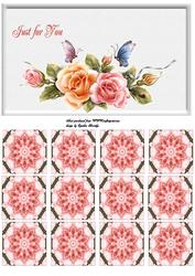 Rosy Glow Teabag Card