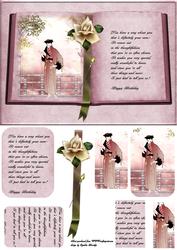 Vintage Fashion Lady Book