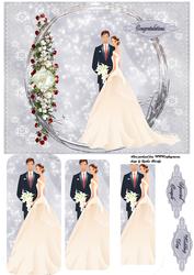 Wedding Couple Oval
