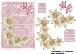 Pink Sympathy Card