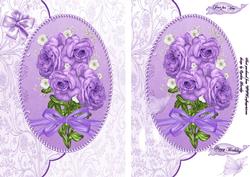 Rose and Flowers Envelope Card