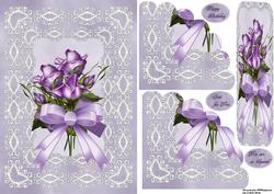 Lace and Rose with Bookmark