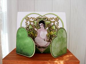 Lemon and Lime Heart Shape Card Kit