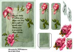 Pink Rose Birthday Verse