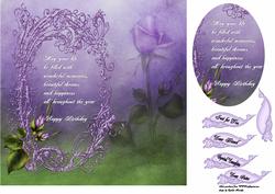Lavender Rose Frame