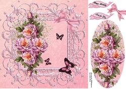 Framed Pink Roses