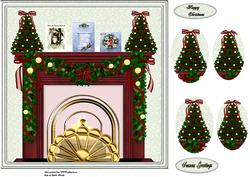 Christmas Fire Place