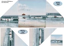Crisscross Gate Fold Vintage Seaside