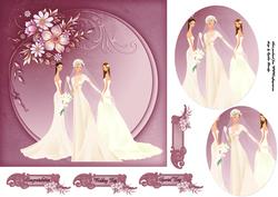 Bride and Bridesmaids Pink