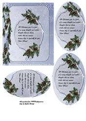 Christmas Verse Pine Cones
