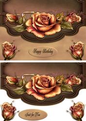 Autumn Rose Envelope Card