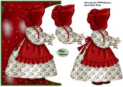 Christmas Inverted Sunbonnet Sue