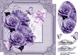 8x8 Lavender Roses
