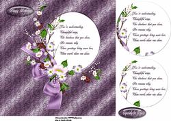 7.5x7.5 Ribbon and Verse