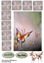 Butterfly Teabag Card