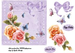 Lavender Lace Frame