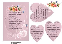 White Work Roses Card