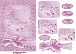 A5 Love Swans Pink