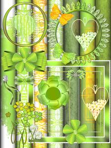 Lemon and Lime Scrap Booking Kit