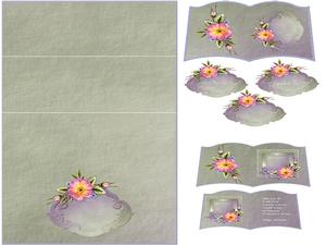 Pink Rose Easel Book Sheet