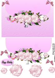 Pink Roses Envelope Card