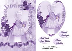 A5 Lavender Sunbonnet Sue