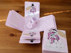 Christmas Baby Girl Exploding Box and Shoe