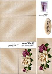 Sympathy Gate Fold Notelet Card