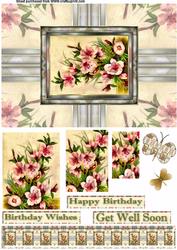 Vintage Flower Card