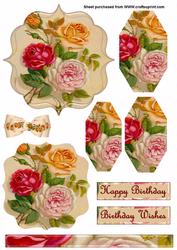 Roses Vintage Bracket Frame