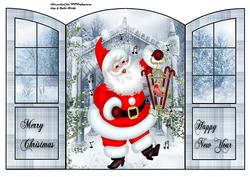 Christmas Santa Gatefold