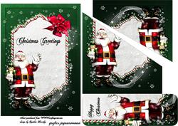 Christmas Santa Pockets and Bookmark