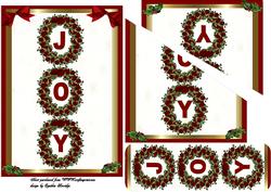 Christmas Joy Pockets and Bookmark
