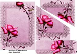 Lace and Roses Pocket Card