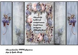 Panel Blue Flowers