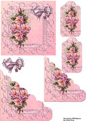 5x5 Pink Roses