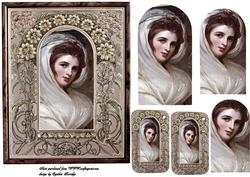 Vintage Lady Framed