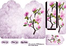 Shaped Card Magnolia Bookmark