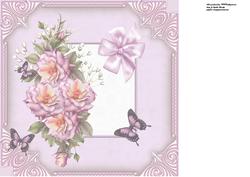 8x8 Roses and Butterflies Insert