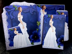 Lady in White Shaped Card Kit
