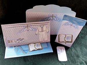 Baby Boy Dl Easel Kit Christening