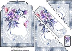 Blue Shaped Card