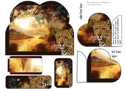 Big Cat Wraparound Bookmark Card