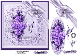 Lavender Roses and Bow