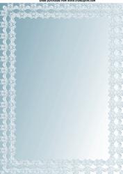 Blue Double Lace Paper