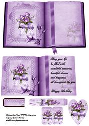 Roses Tied with Ribbon Book