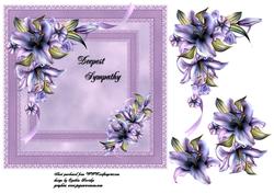Double Lace Sympathy Card
